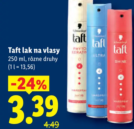 Taft lak na vlasy