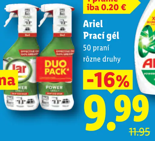Ariel Prací gel