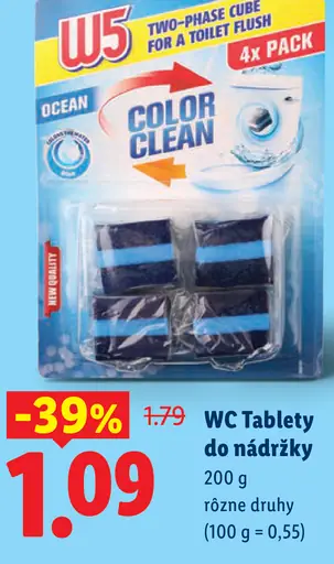 W5 WC tablety do nádržky