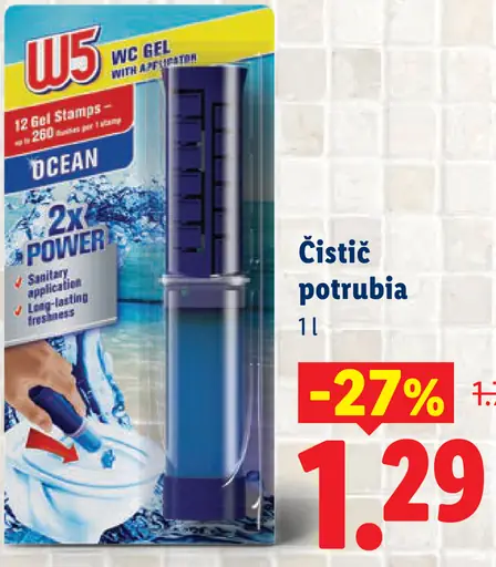 W5 WC gél s dávkovačom