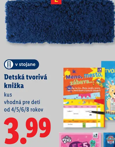 Detská tvorivá knižka – rôzne tituly pre deti od 4, 5, 6 a 8 rokov