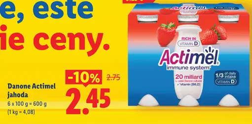 Danone Actimel jahoda