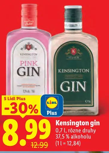 Kensington Gin rôzne druhy
