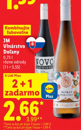 JM Vinárstvo Dolany víno, rôzne odrody