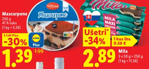 Mascarpone Milbona