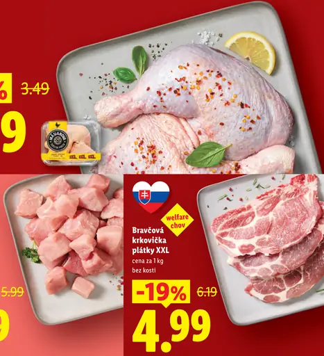 Bravčová krkovička plátky XXL bez kosti