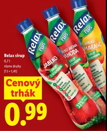 Relax sirup viac druhov