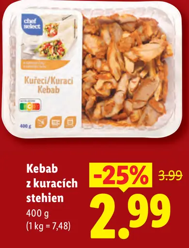 Chef Select Kebab z kuracích stehien