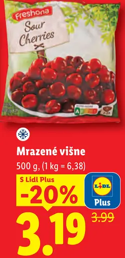 Freshona mrazené višne