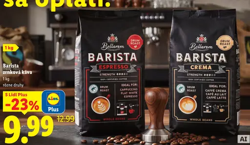 Bellarom Barista zrnková káva – Espresso, Crema