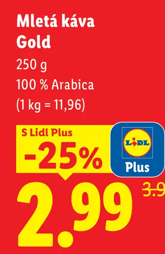 Bellarom Gold mletá káva