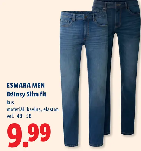Esmara Men džínsy Slim Fit