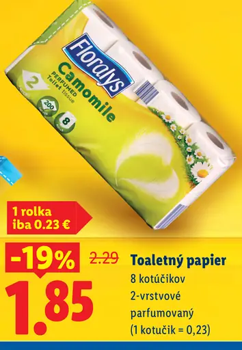 Floralys Camomile toaletný papier