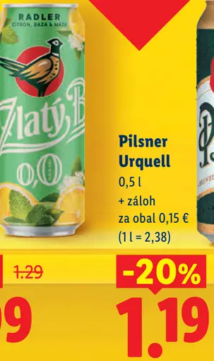Pilsner Urquell plechovka