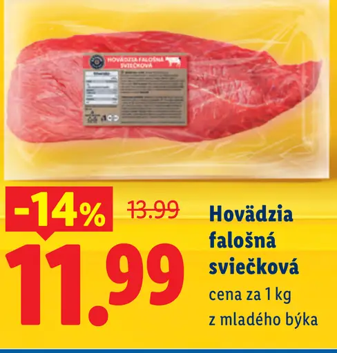 Hovädzia falošná sviečková z mladého býka