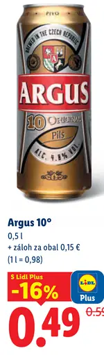 Argus 10° plechovka