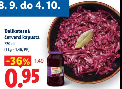 Delikatesná červená kapusta