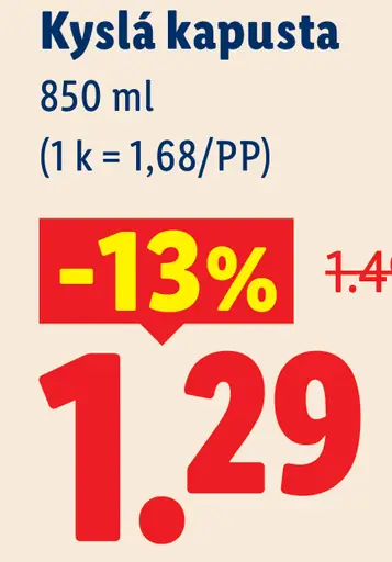 Freshona kyslá kapusta