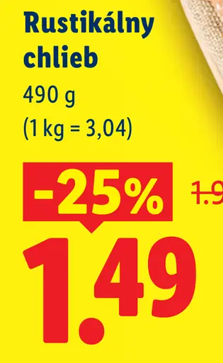 Rustikálny chlieb z kamennej pece