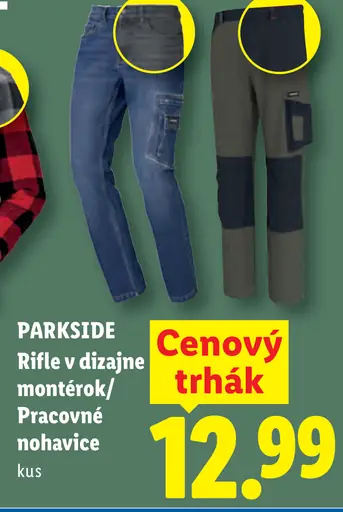 Parkside rifle v dizajne montérok a pracovné nohavice