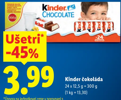 Kinder čokoláda