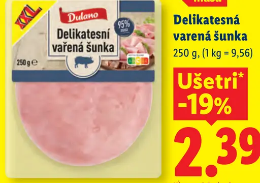 Dulano Delikatesná varená šunka