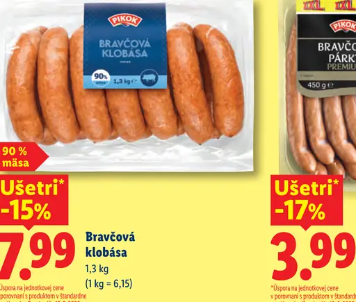 Pikok Bravčová klobása