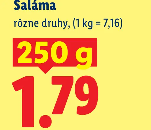 Dulano saláma v kabátiku rôzne druhy