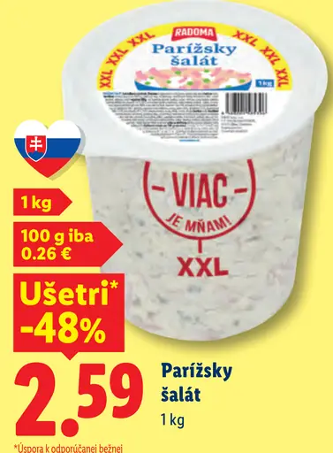 Radoma Parížsky šalát