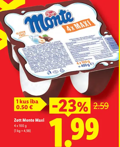 Zott Monte Maxi