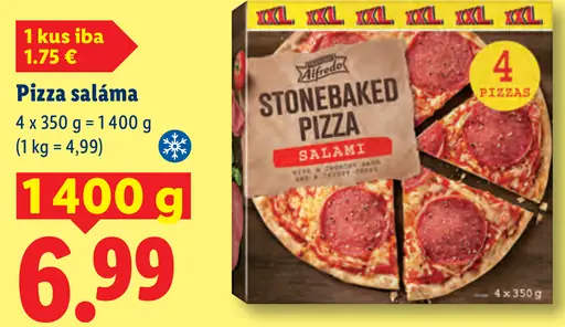 Alfredo Stonebaked Pizza Saláma