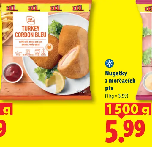 Chef Select nugetky z morčacích pŕs