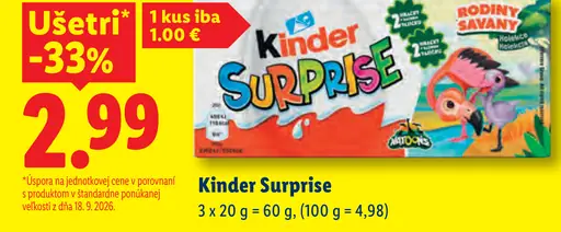 Kinder Surprise čokoládové vajíčko