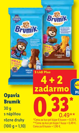 Opavia Brumík s náplňou