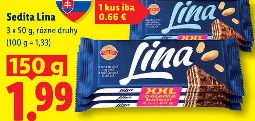 Sedita Lina arašidová horká a arašidová