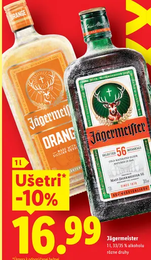 Jägermeister rôzne druhy