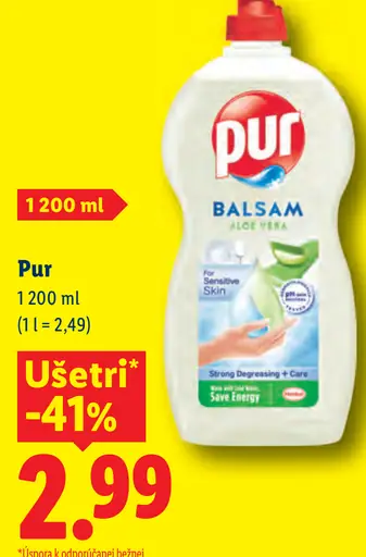 Pur Balsam Apple Vita prostriedok na umývanie riadu