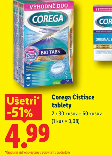 Corega Čistiace tablety