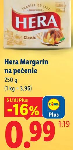 Hera Margarín na pečenie