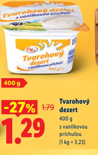 Pilos Tvarohový dezert s vanilkovou príchuťou