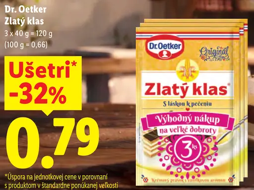 Dr. Oetker Zlatý klas s lášľou k pečeniu