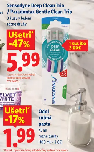 Sensodyne Deep Clean Trio