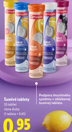 Optisana šumivé tablety