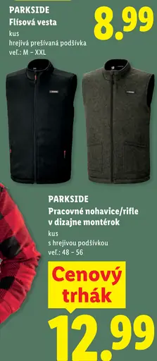 PARKSIDE Flísová vesta s hrejivou podšívkou