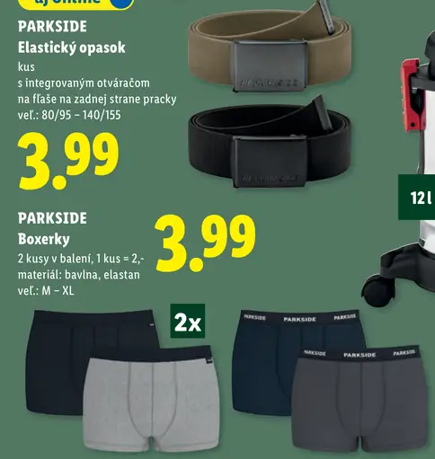 PARKSIDE elastický opasok s integrovaným otváračom na fľaše, veľkosti 80/95 – 140/155