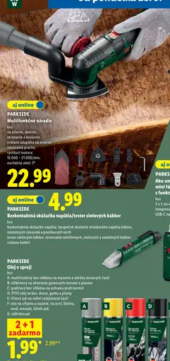 Parkside multifunkčné náradie