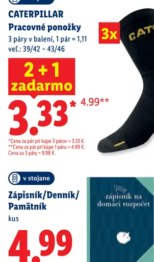 Caterpillar Pracovné ponožky