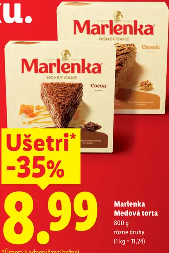 Marlenka medová torta cocoa