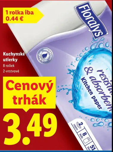 Floralys Kuchynské utierky 2-vrstvové