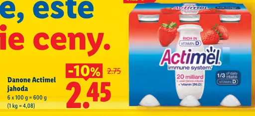 Danone Actimel jahoda